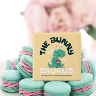 Der Bunny Saurus Knopf Button