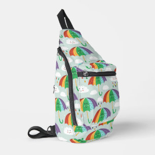 Der bunte Cartoon zum Thema Witterung Crossbody Bag