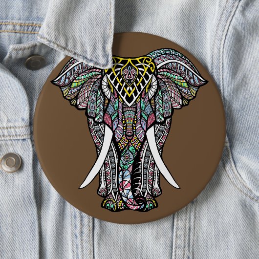 Der bunte Elefant Button (Beispiel)