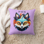 Der Bunte Fuchs - Kopf Portrait Kissen (Decke)