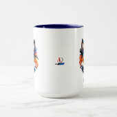 Der Bunte Fuchs - Kopf Portrait Tasse (Zentrum)