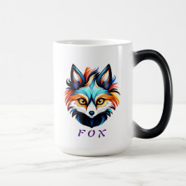Der Bunte Fuchs - Kopf Portrait Verwandlungstasse