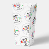 Der bunte glückliche Weltkindertag Geschenkschachtel (Rückseite)