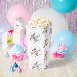 Der bunte glückliche Weltkindertag Geschenkschachtel