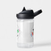 Der bunte glückliche Weltkindertag Trinkflasche (Links)