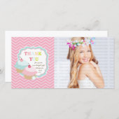 Der bunte Kuchen-Spaß danken Ihnen Dankeskarte (Vorne/Hinten)