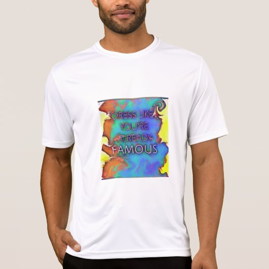 Der bunte T - Shirt der Männer (Vorderseite)