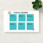 Der bunte Unterrichtsplan Post-it Klebezettel (Büro)