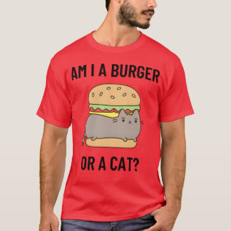 Der Burger Cat Junge T-Shirt