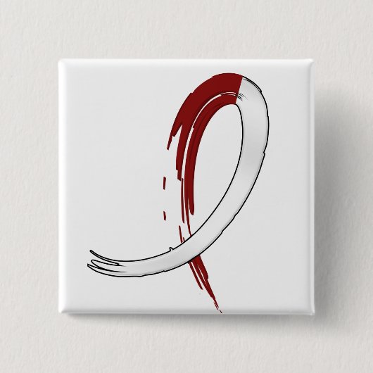 Der Burgungy und weißes Band A4 des Button (Vorderseite)