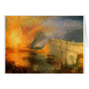 Der Burning der Häuser des Parlaments durch