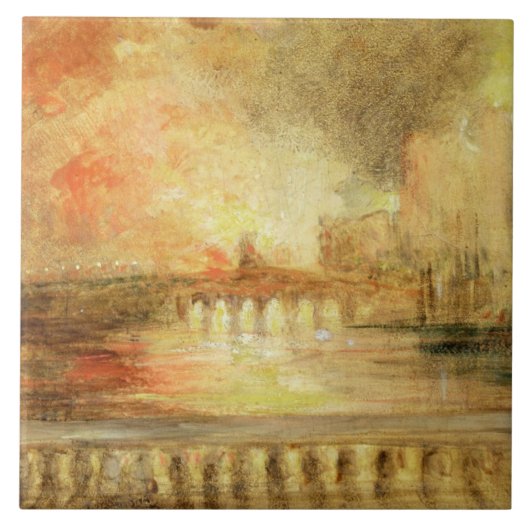 Der Burning der Häuser des Parlaments, previousl Fliese (Vorderseite)