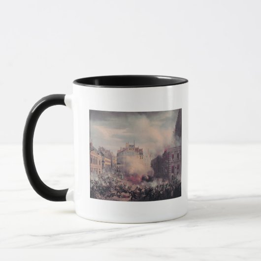Der Burning des Chateau d'Eau Tasse (Links)