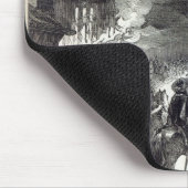 Der Burning von altem St Paul, 1666 Mousepad (Ecke)