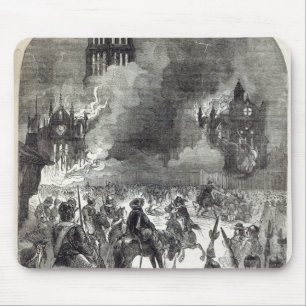 Der Burning von altem St Paul, 1666 Mousepad
