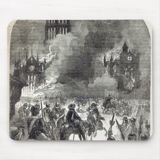 Der Burning von altem St Paul, 1666 Mousepad (Vorne)