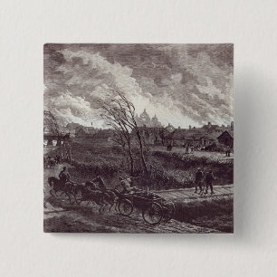 Der Burning von Stry, nahe Lemberg Button