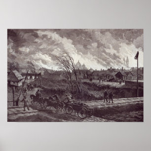 Der Burning von Stry, nahe Lemberg Poster