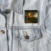 Der Burning von Troja (Öl auf Kupfer) Button (Beispiel)
