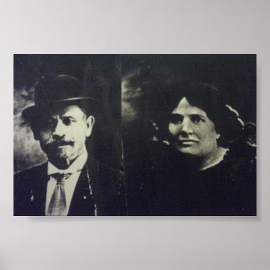 Der Büromeister und seine Ehefrau. Poster (Vorne)