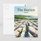 Der Burren Irland Postkarte (Vorne/Hinten)