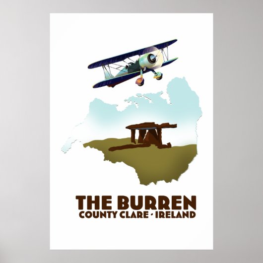 Der Burren-Landkreis Clare Irland Poster (Vorne)