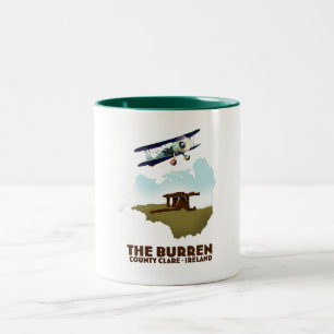 Der Burren-Landkreis Clare Irland Zweifarbige Tasse