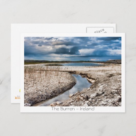 Der Burren-See Postkarte (Vorne/Hinten)