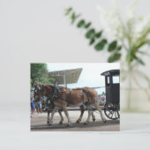 Der Bus der Mule Driven School Postkarte (Stehend Vorderseite)