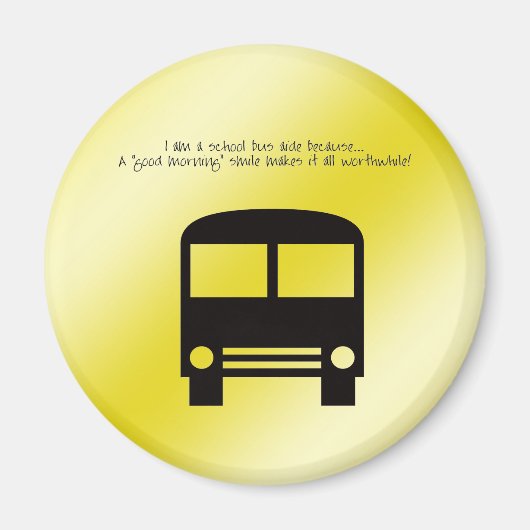 Der Bus fuhr einen guten schwarzen Lächeln-Bus Magnet (Vorne)