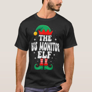 Der Bus-Monitor-Elf Lustige Weihnachten passende F T-Shirt