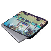 Der Bus und die Palmen des Campingplatzes sind ind Laptopschutzhülle (Vorne Knopf)