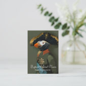 Der büscheliger Papageientaucher-General - Visitenkarte (Stehend Vorderseite)