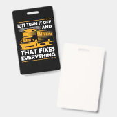 Der Busfahrer schaltet einfach aus Ausweis (Vorder- & Rückseite)