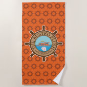 Der Busted Flush (Orange) - Strandtuch (Vorderseite)