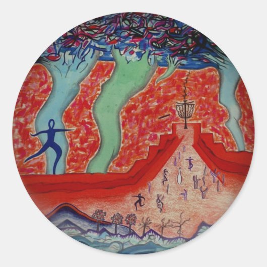 Der Button-Aufkleber Runder Aufkleber (Vorderseite)