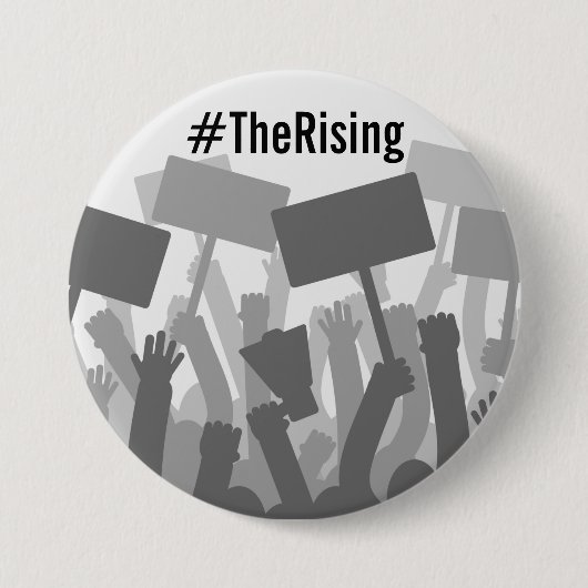 Der Button des aufsteigenden friedlichen Protests (Vorderseite)