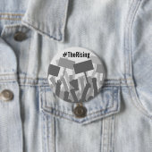 Der Button des aufsteigenden friedlichen Protests (Beispiel)