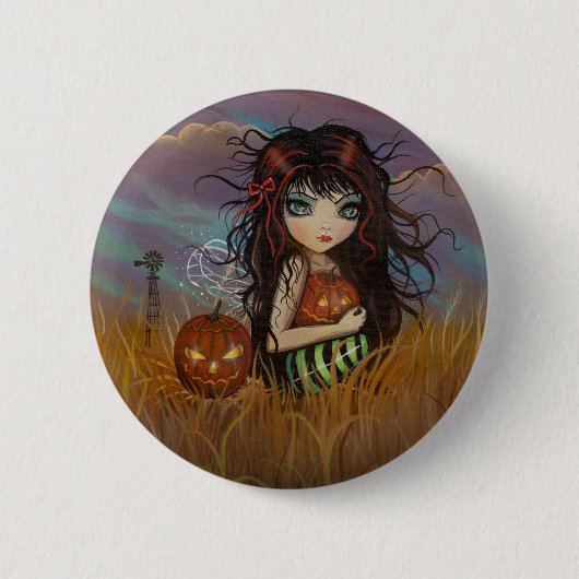 Der Button "Halloween Fairy Pinback" (Vorderseite)