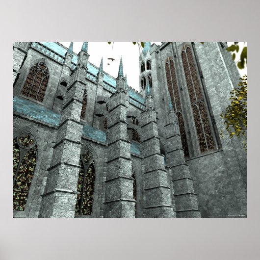 Der Buzzard und die Taube Poster (Vorne)