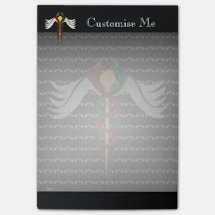 Der Caduceus (farbenreich) Post-it Klebezettel