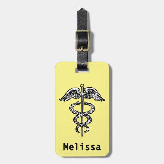 Der Caduceus Gepäckanhänger (Vorderseite vertikal)