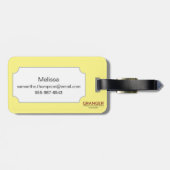 Der Caduceus Gepäckanhänger (Rückseite horizontal)