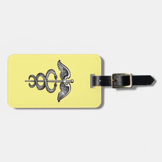 Der Caduceus Gepäckanhänger (Vorderseite horizontal)