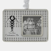 Der Caduceus (Schwarz) Rahmen-Ornament Silber (Vorderseite)