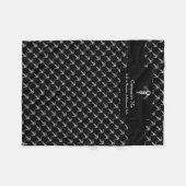 Der Caduceus (weiß) Fleecedecke (Vorderseite (Horizontal))