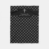 Der Caduceus (weiß) Fleecedecke (Vorderseite)