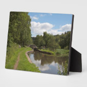 Der Caldon Canal Cheddleton Staffordshire Fotoplatte (Seite)