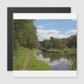 Der Caldon Canal Cheddleton Staffordshire Magnetkarte (Vorne/Hinten)