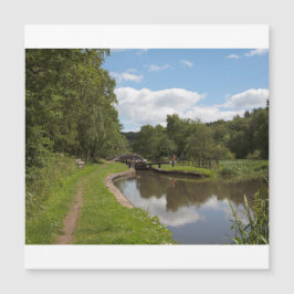 Der Caldon Canal Cheddleton Staffordshire Magnetkarte